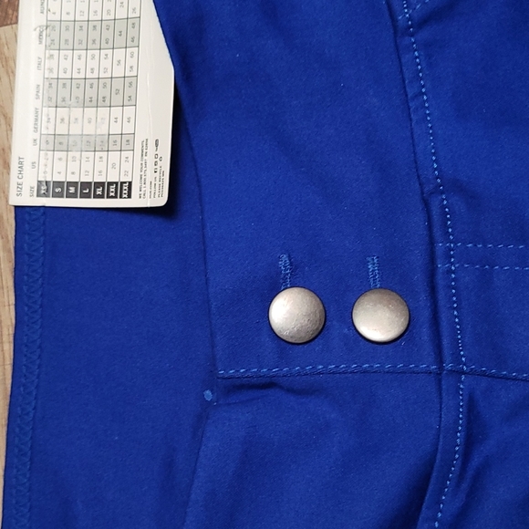 HUE Leggings Classic Smooth Denim Skim Sailor blue wide waistband XS SM New - Picture 4 of 11